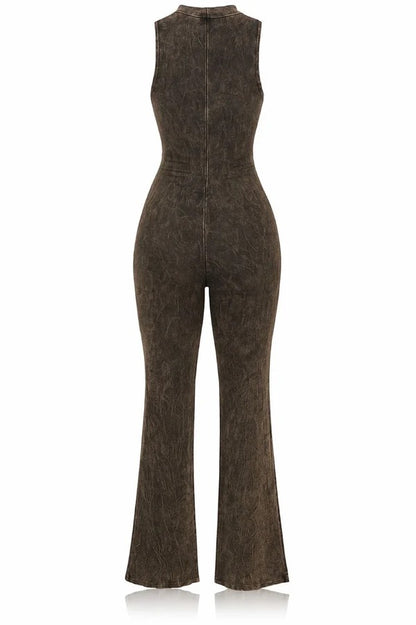 Washed Ribbed Jumpsuit