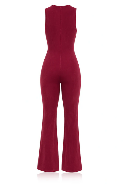 Washed Ribbed Jumpsuit