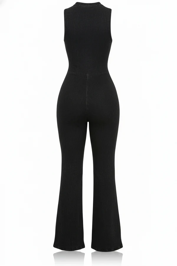 Washed Ribbed Jumpsuit