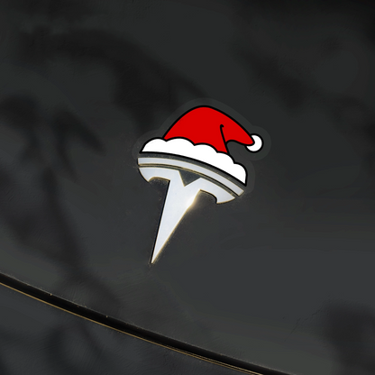 Waterproof Santa Hat Christmas Stickers