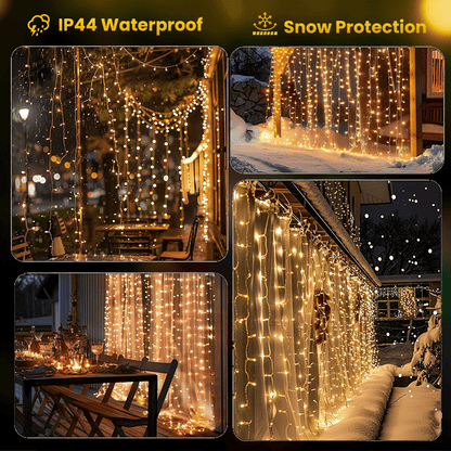 Remote-Control Led Curtain Light-9.8*9.8 FT