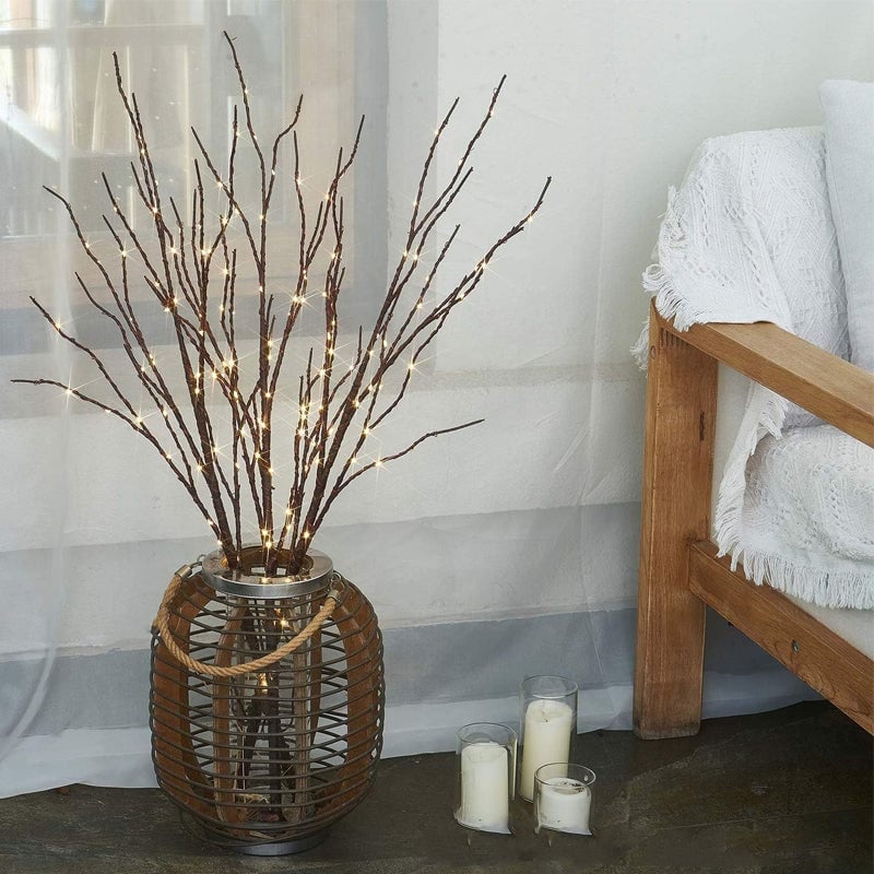 Simulated LED Birch Branch Light