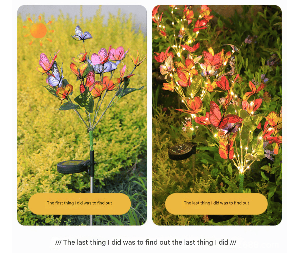 Solar Outdoor Butterfly Lights