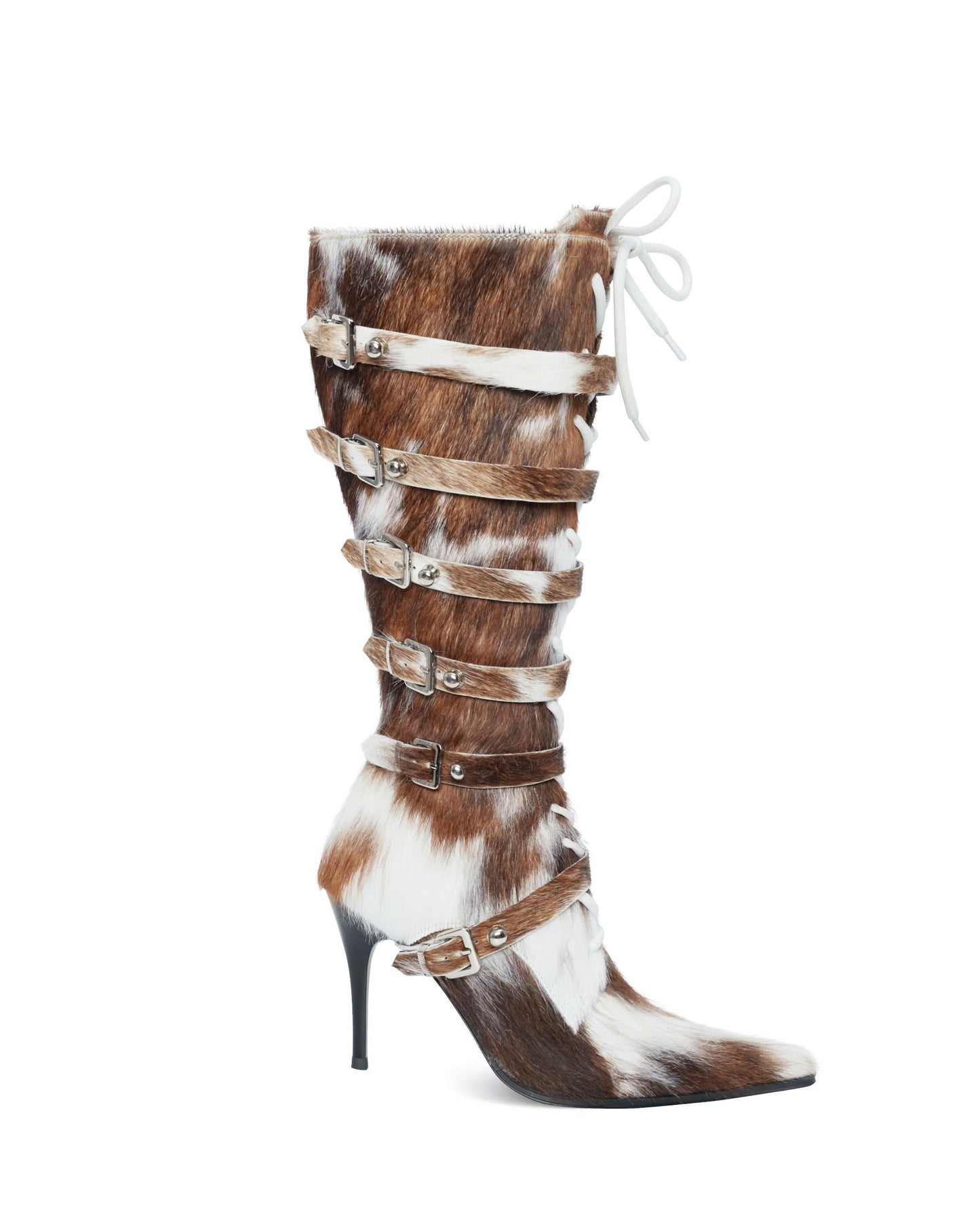 Horsehair Knee High Boots