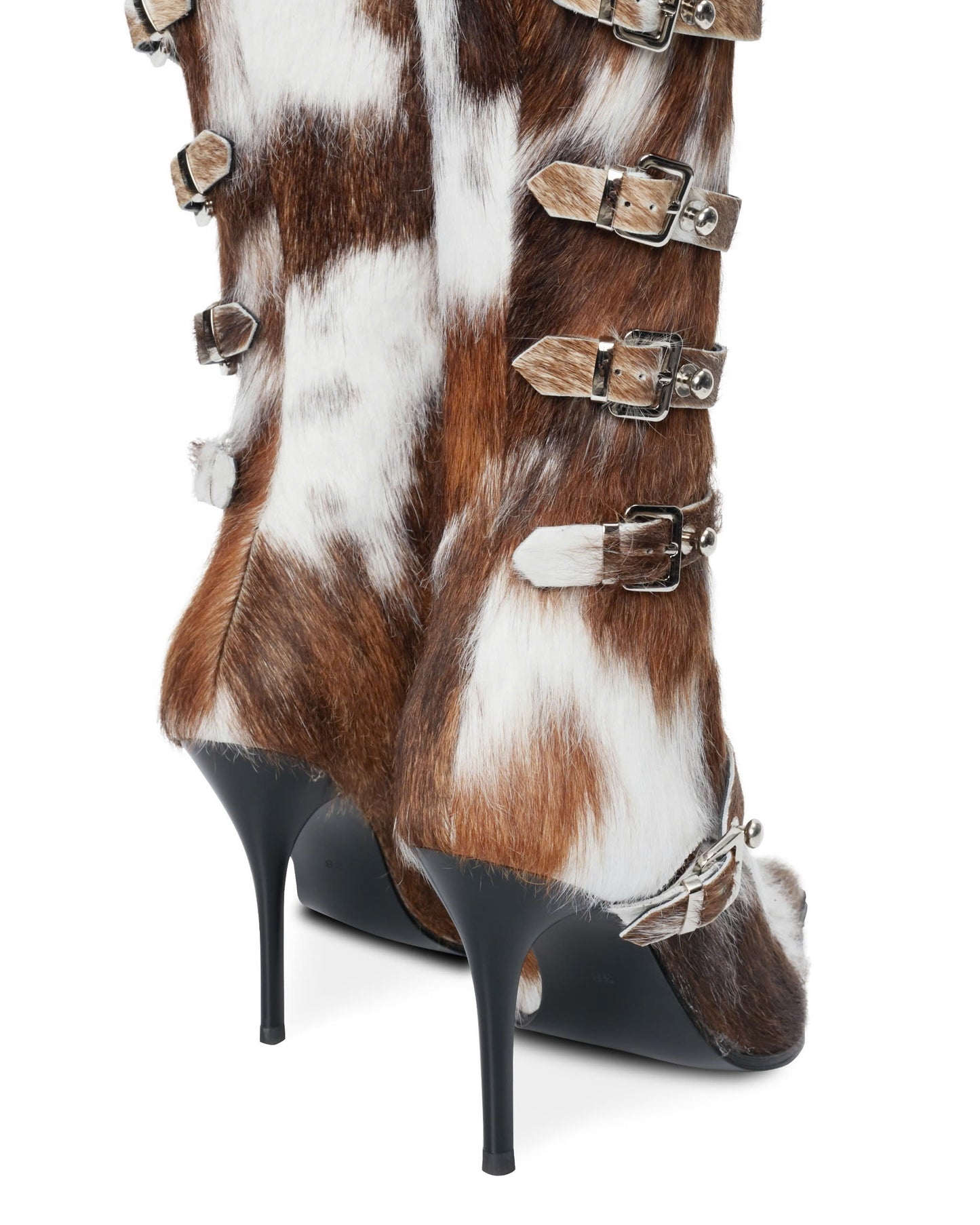 Horsehair Knee High Boots