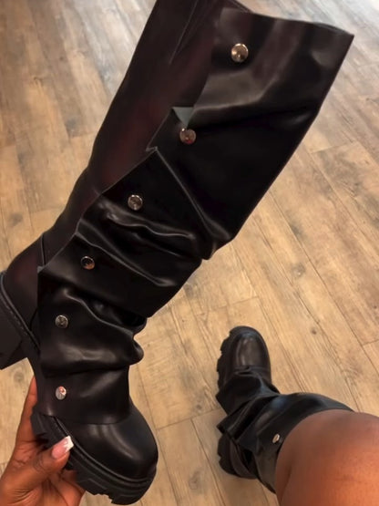 Snap Combat Boots