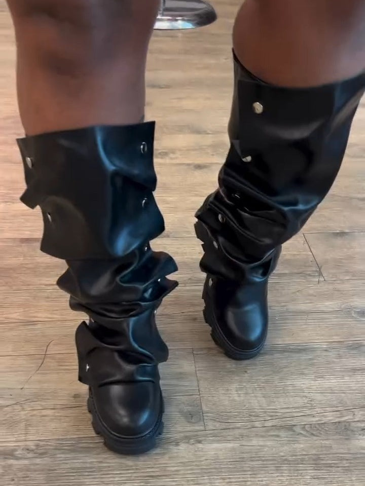 Snap Combat Boots