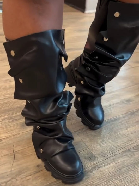 Snap Combat Boots