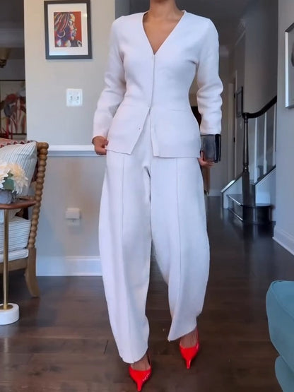 Soft Button Cardigan Sets