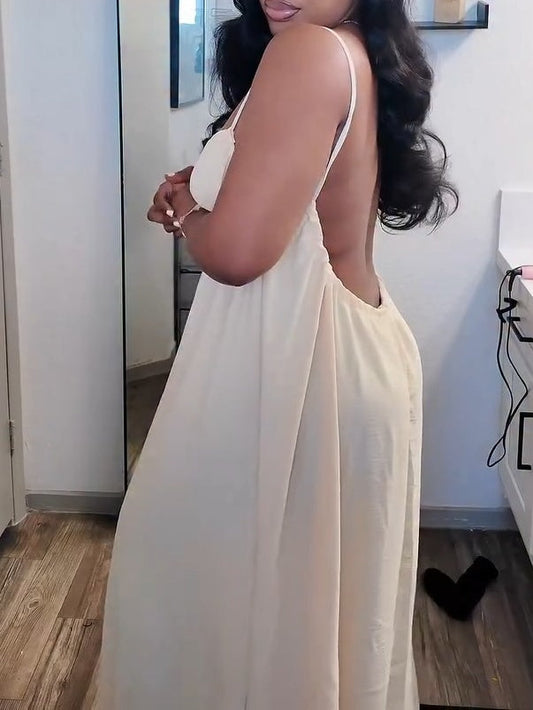 Backless House Dress
