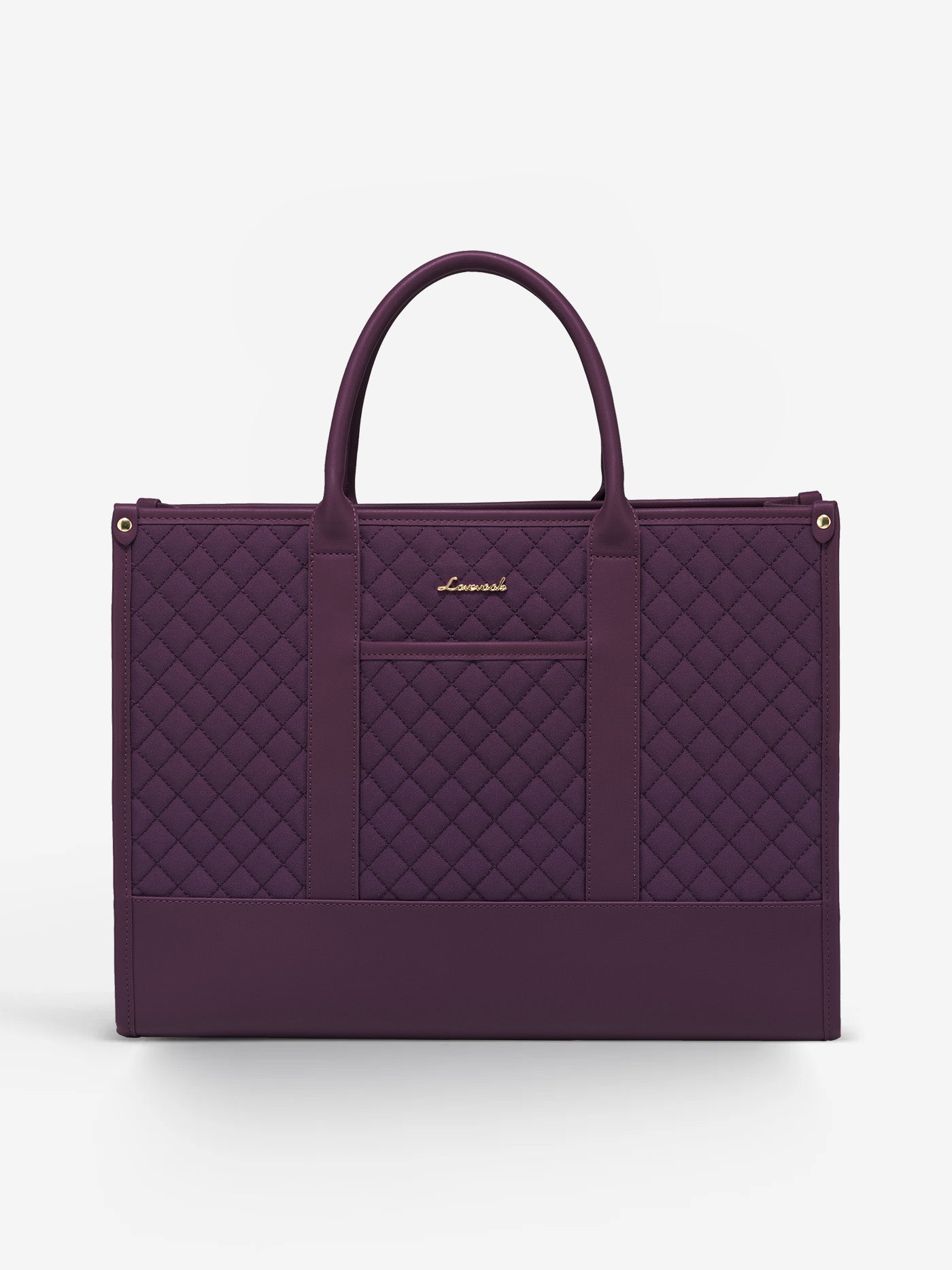 2 Pcs Quilted Laptop Tote Bag