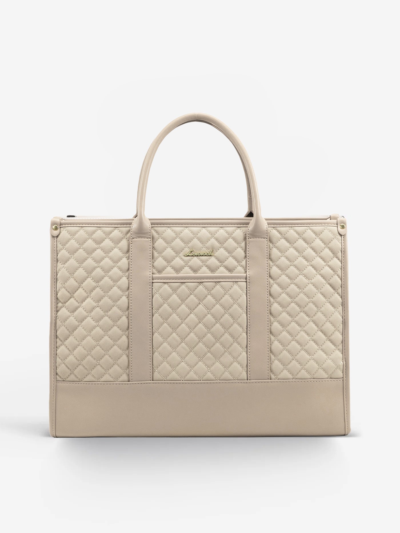 2 Pcs Quilted Laptop Tote Bag