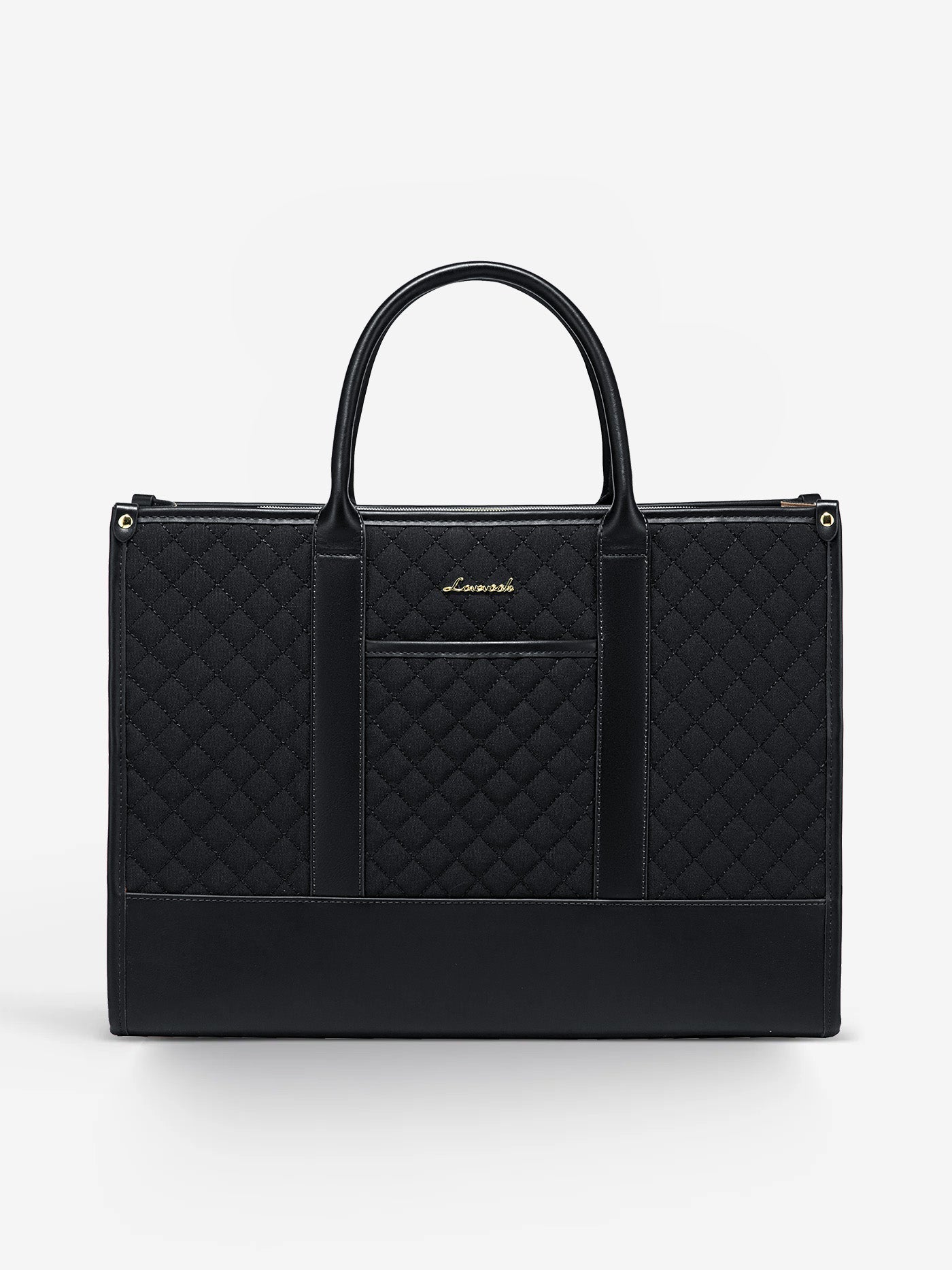 2 Pcs Quilted Laptop Tote Bag