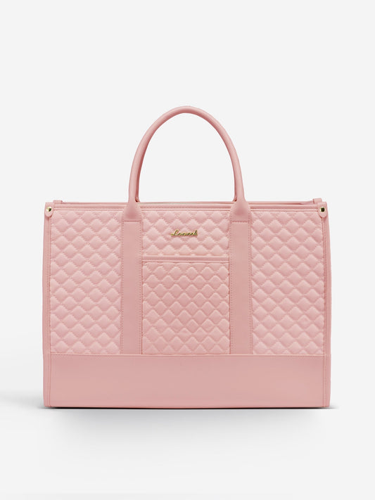 2 Pcs Quilted Laptop Tote Bag