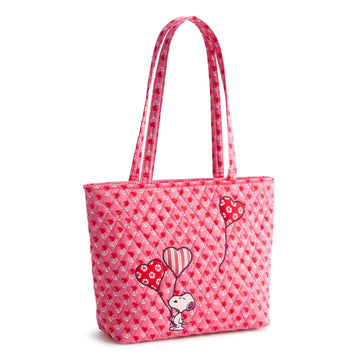 Pink Heart Print Tote Bag