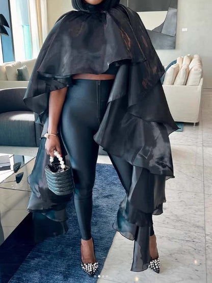 Sexy Satin Loose Pouch Top