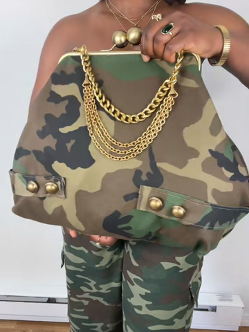 Camo Clutch -（With Chain）