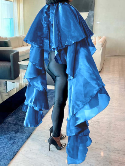 Sexy Satin Loose Pouch Top