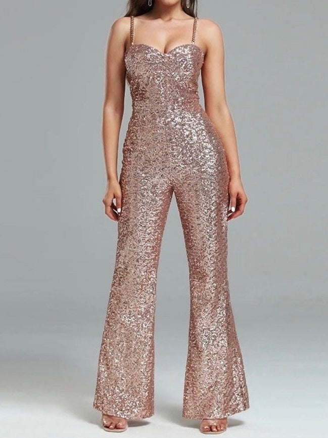 Gold Sequin Jumpsuit