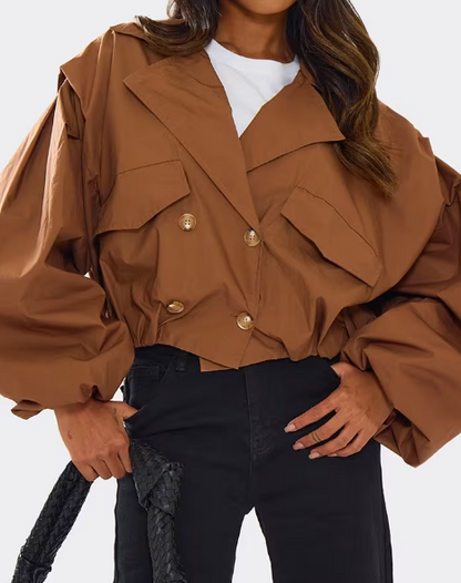 Chill Fall Short Trench Coat