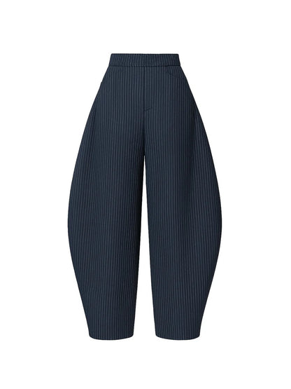 Pinstripe Poise Top and Pants 2-Piece Set