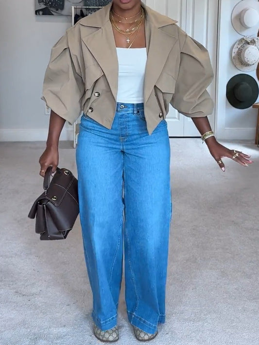 Chill Fall Short Trench Coat