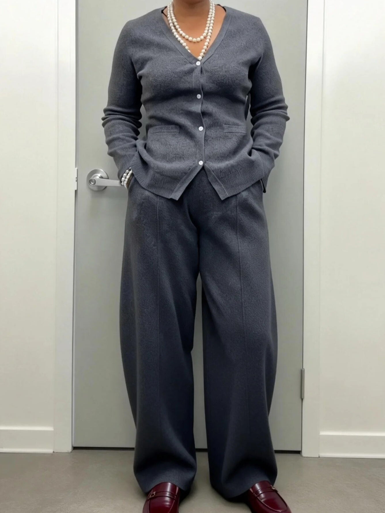 Soft Button Cardigan Sets