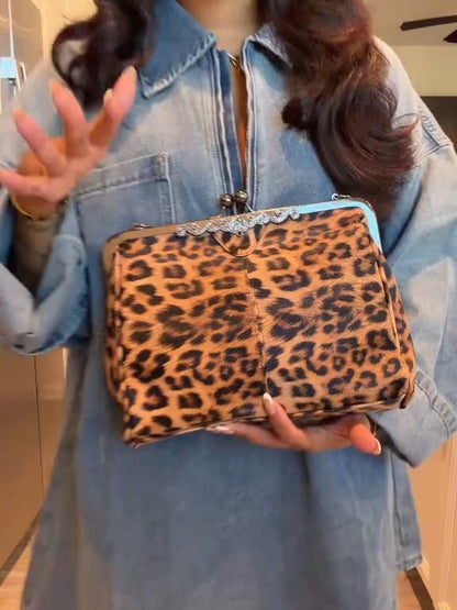 Leopard Print Tote Purse