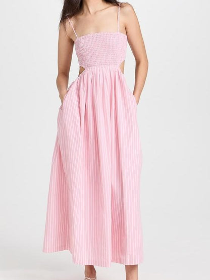 Sleeveless Long Dress With Pockets