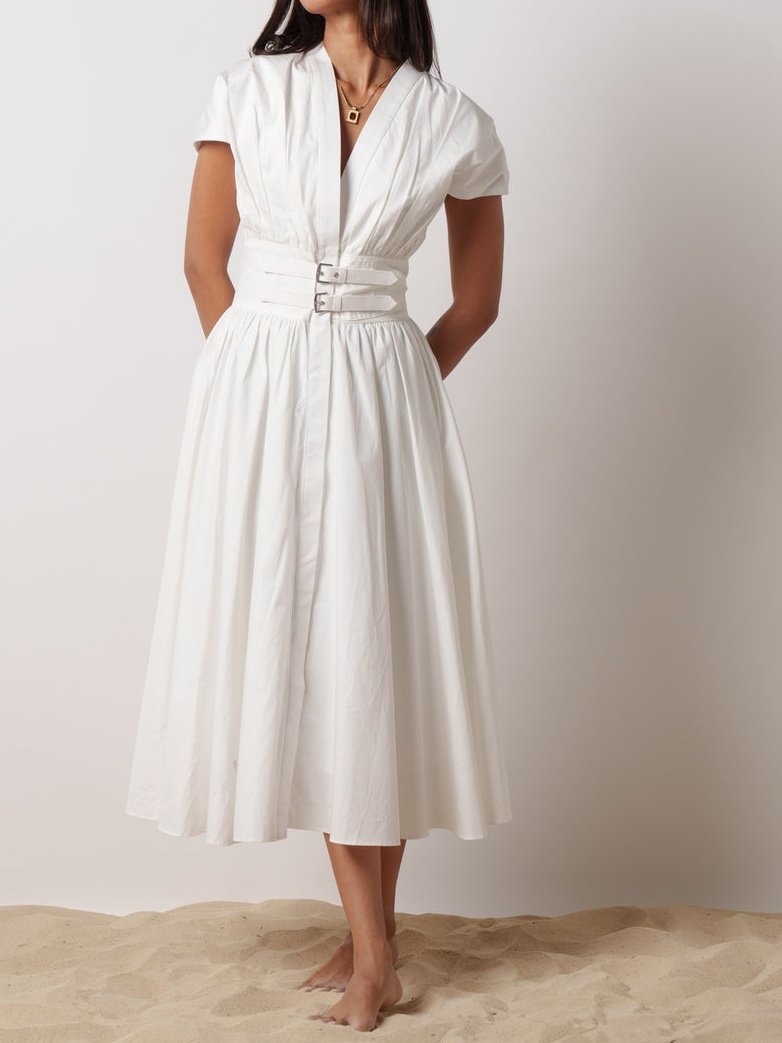 White Midi Dress