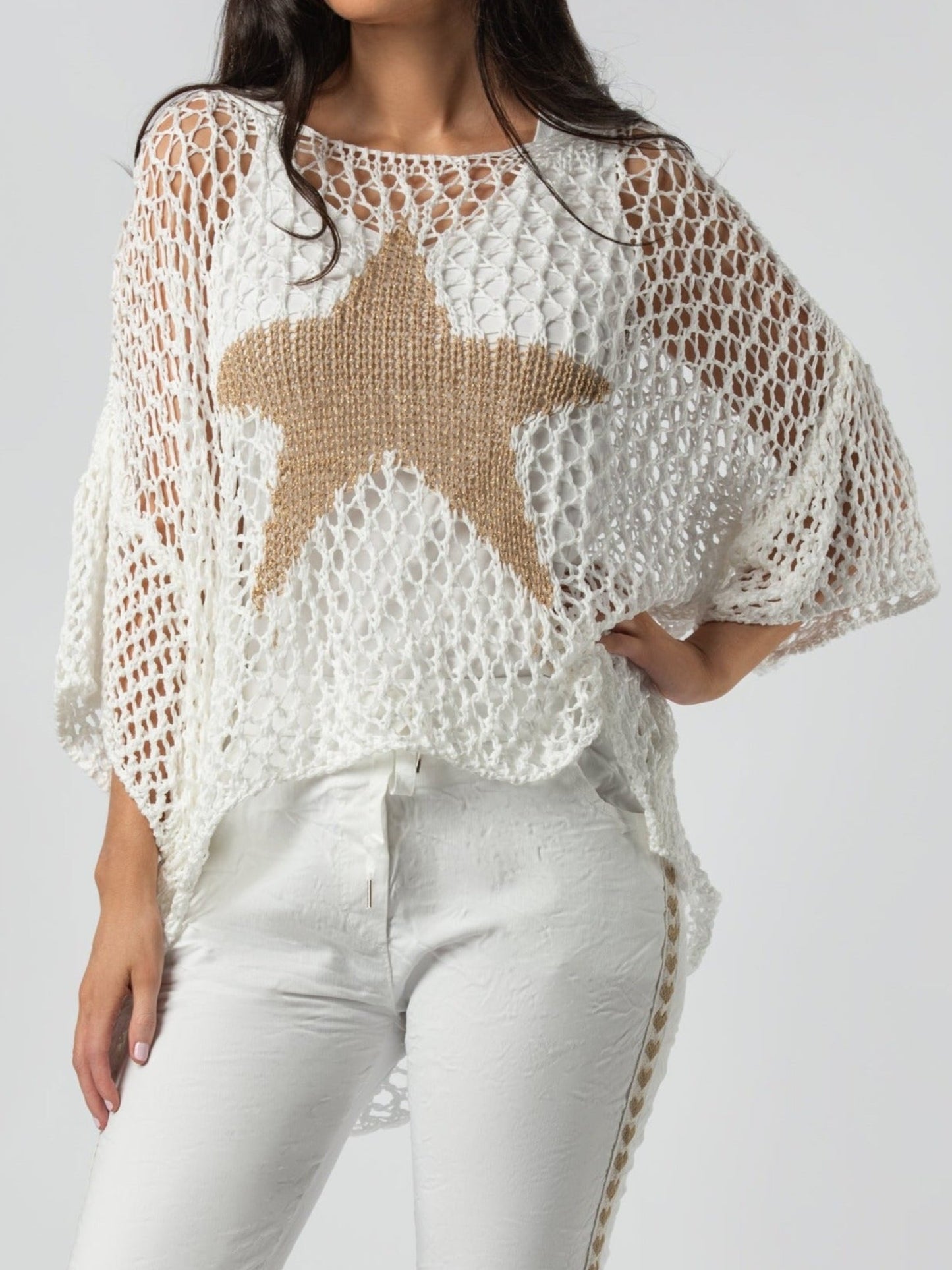 Star Crochet Sweater