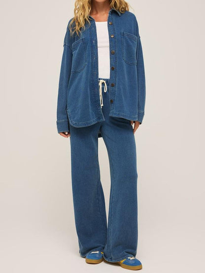 All Day Knit Denim Jacket & Pants