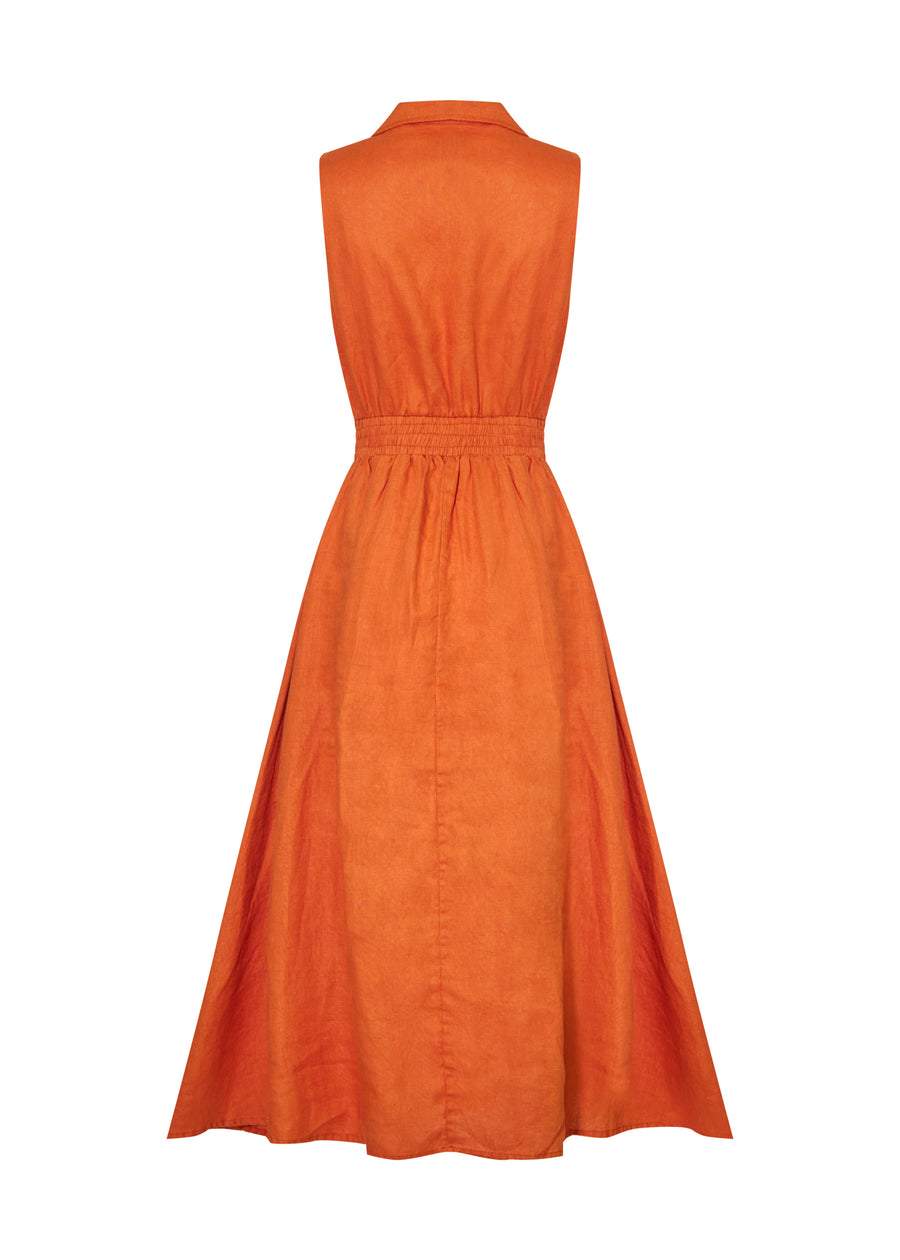 Chic Turndown Neck Ruched Dress