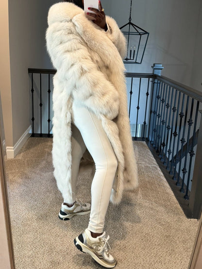 White Eco-friendly Fox Fur