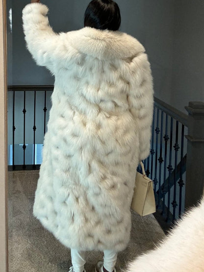 White Eco-friendly Fox Fur