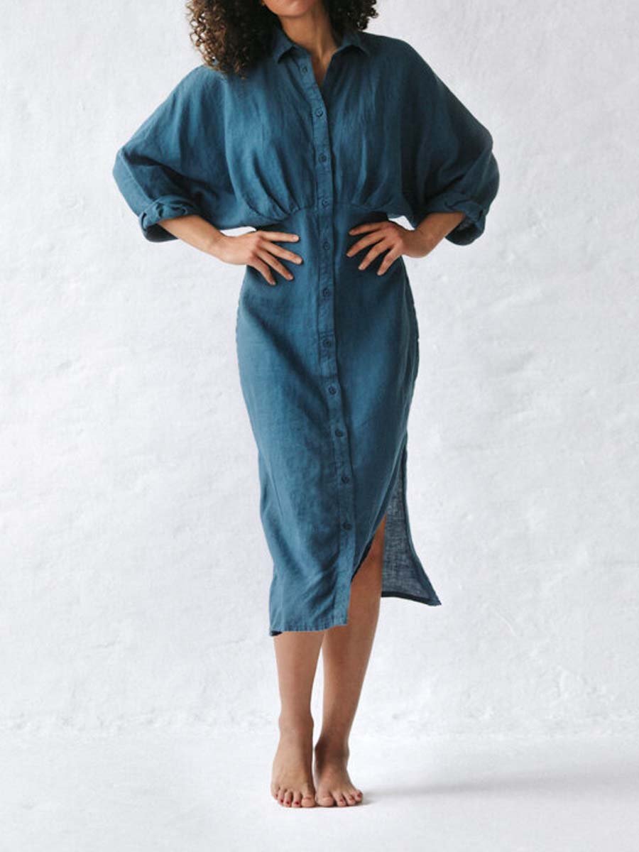 Linen Shirt Dress