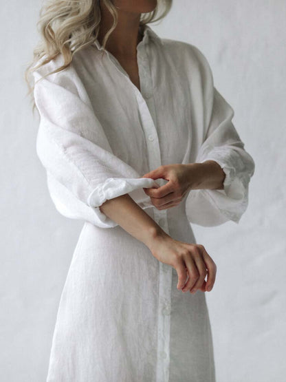 Linen Shirt Dress