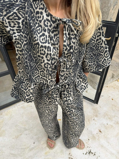 Leo Print Suit