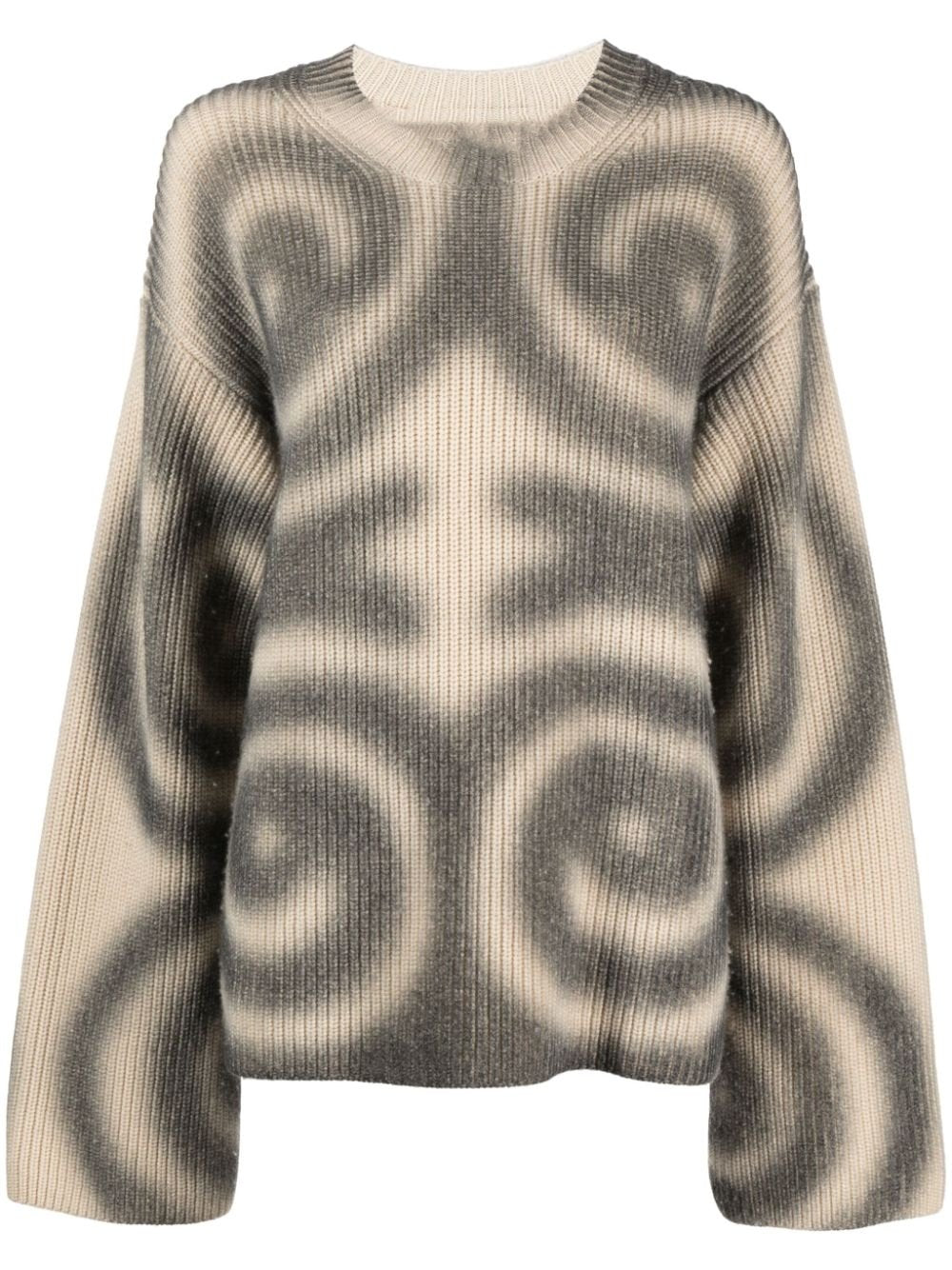 Spiral Wool-blend Jumper