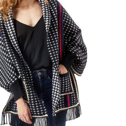 Fringed Square Poncho