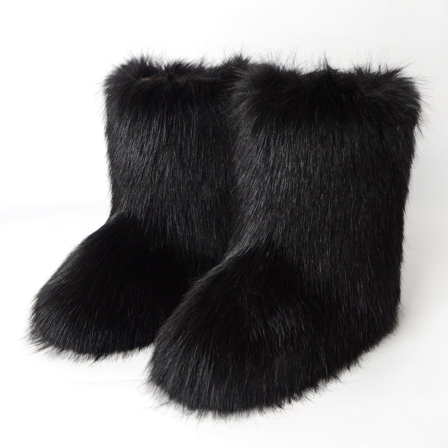 Faux Fur Boot Furry Fluffy Short Snow Boot