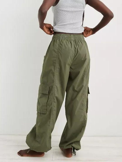 High Waisted Go-For-It Baggy Cargo Pant