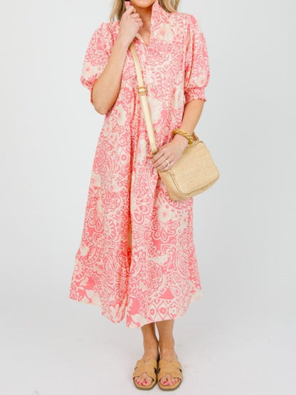 Chic Cotton Floral Dress