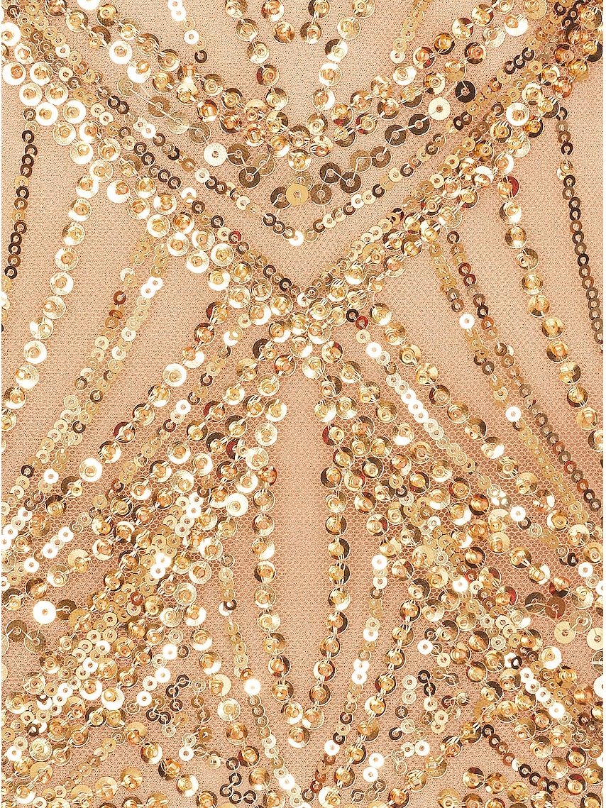 Strapless Sequin Gown