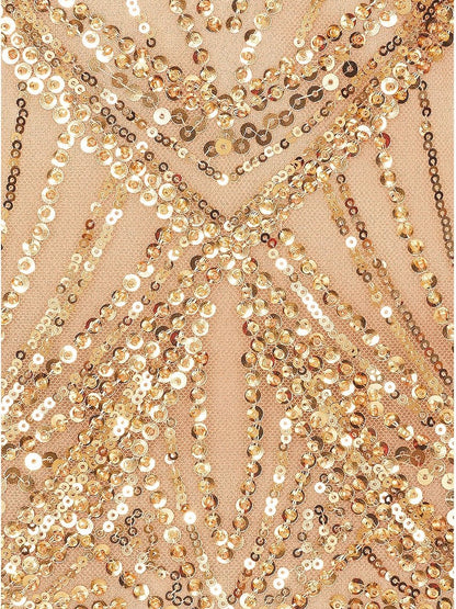 Strapless Sequin Gown