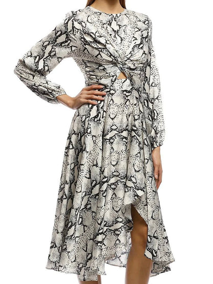 Snake Skin Printed Dress