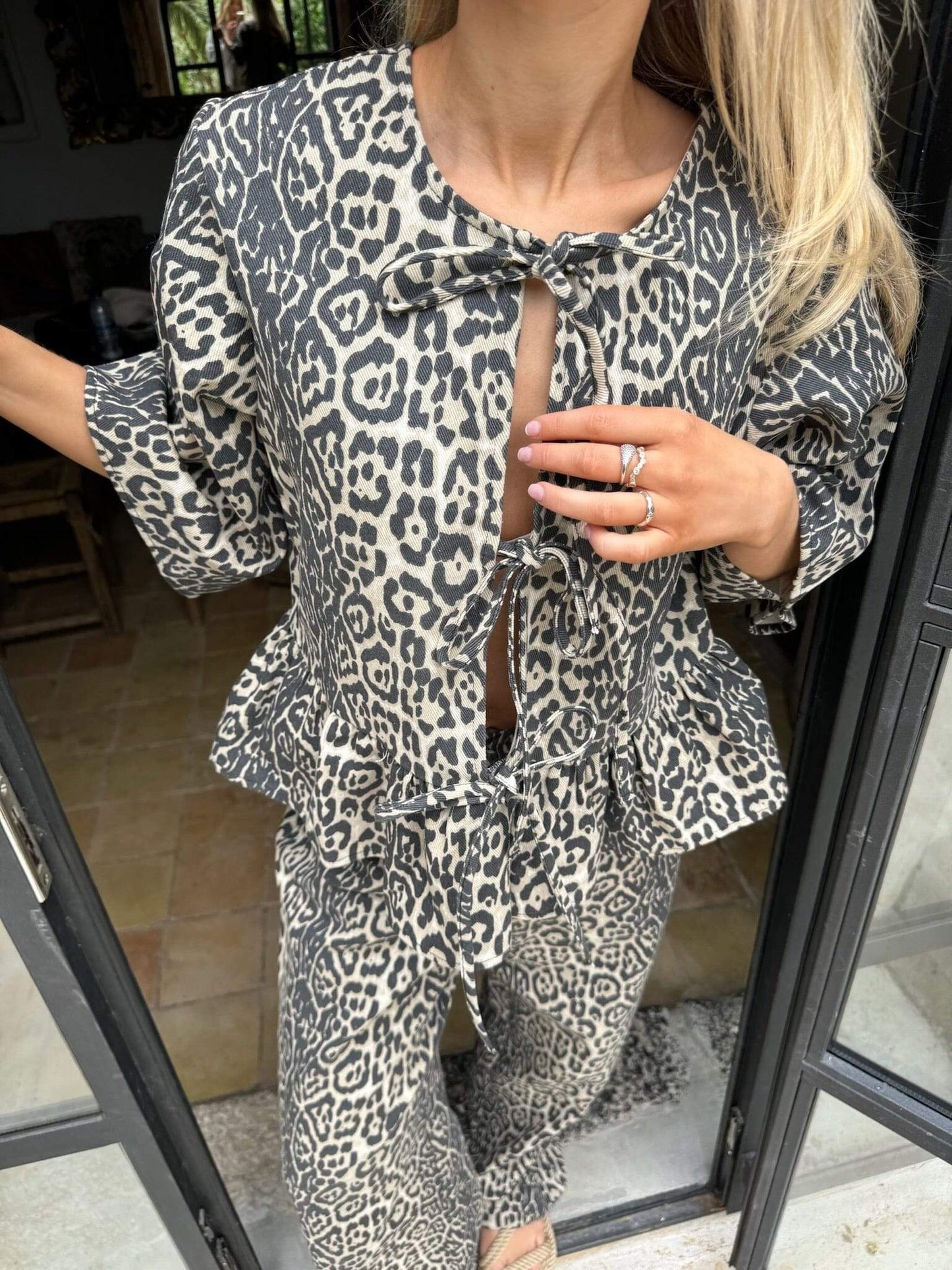 Leo Print Suit