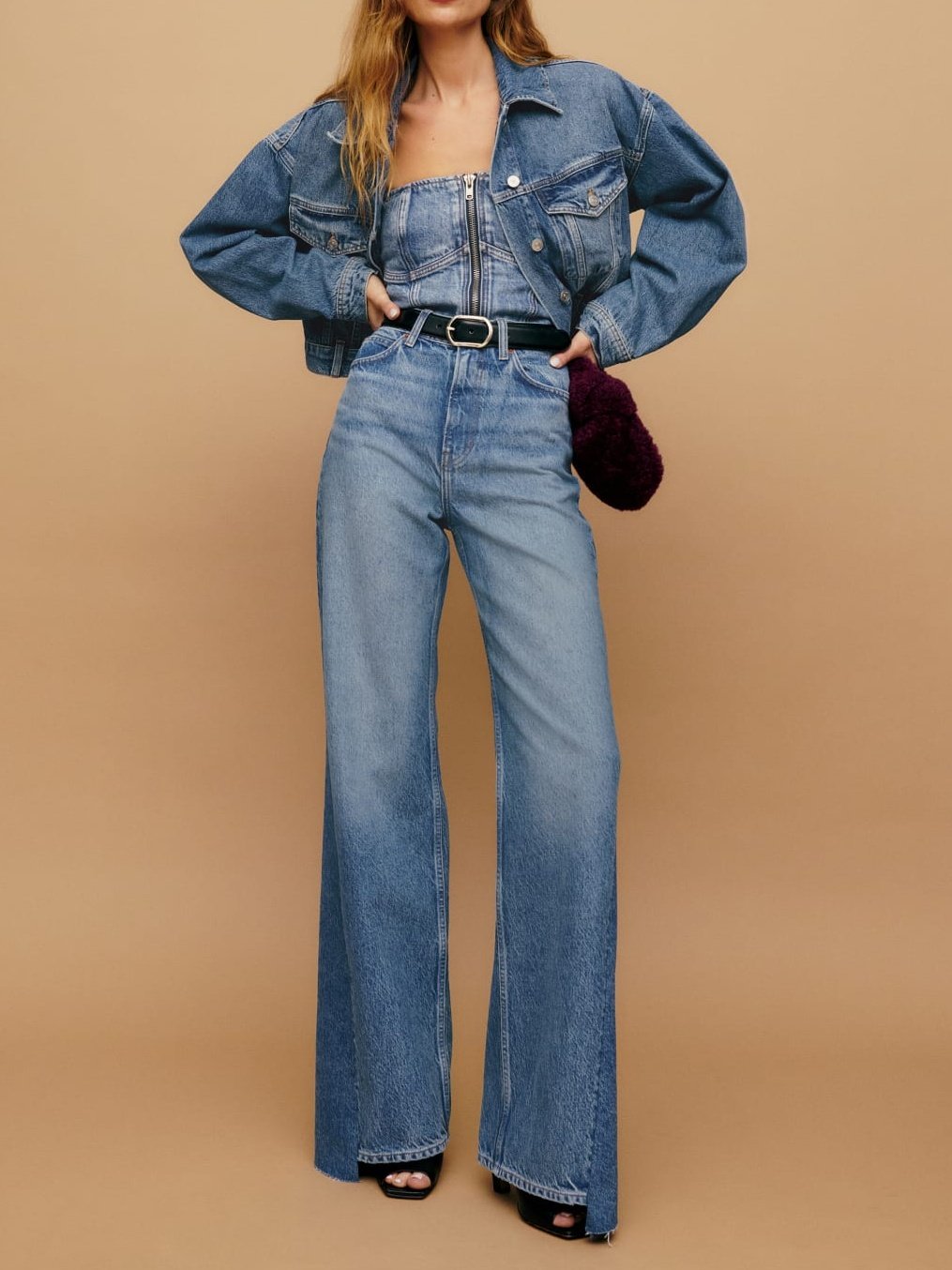 High Rise Slouchy Wide Leg Jeans