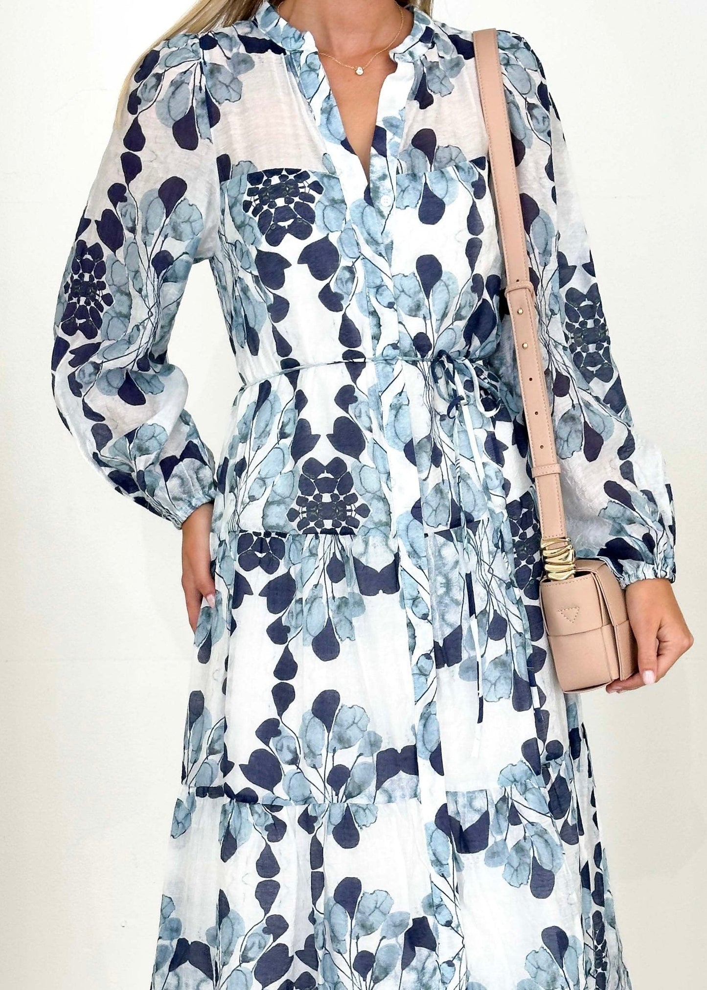 Carlae Midi Dress - Blue Blossom