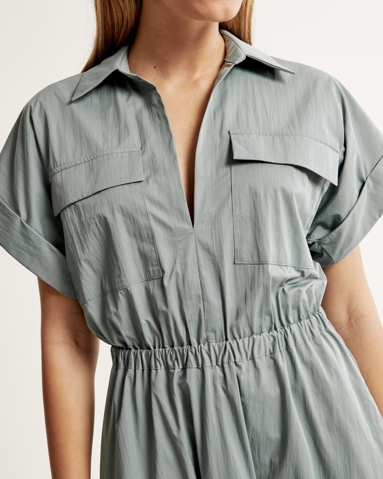 Utility Maxi Shirt Dress